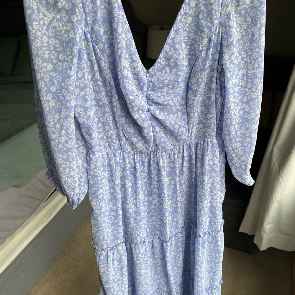Floral Blue Dress